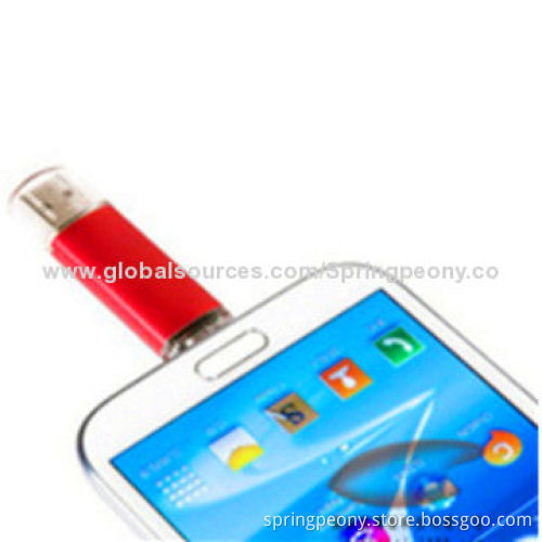 Smartphone USB Flash Drive with OTG Function, 1 to 64GB Capacity